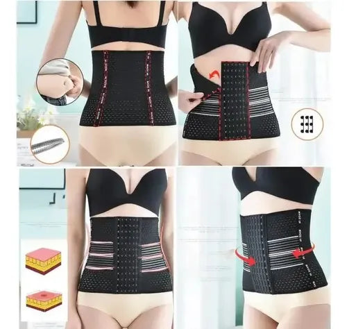 Faja Reductora Corset Postural 6 Hileras Negro Talle S · 17121 · foto 08