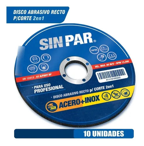 Disco Corte 115 10u Azul