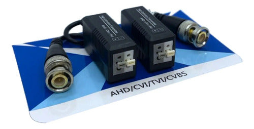 Balun Net Quality Cctv Con Clip Y Chicote Para Cámaras Negro