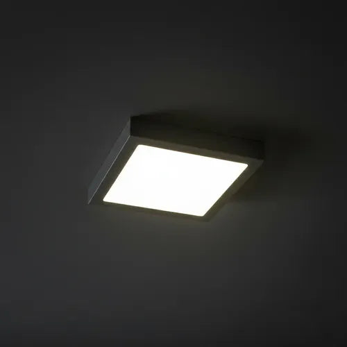 Panel Led 18w Aplicar Cuadrado Negro Calido Frio 1500 Lumens