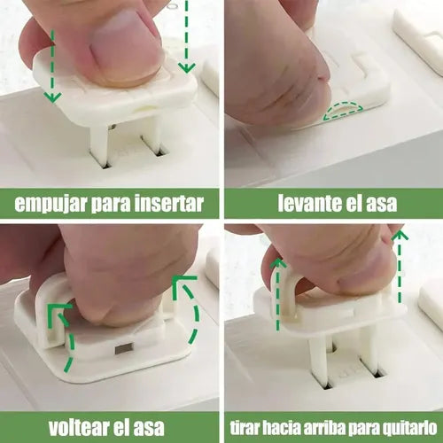 Tapa Enchufe con Manija Protector para Bebé x6 Blanco · 16598 · foto 07