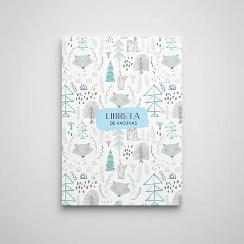 Libreta de Vacunas Infantil Ositos Nórdicos Nene Celeste · 17161 · foto 09