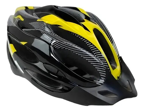 Casco SLP para Bicicleta MTB 13 Ventilaciones Negro y Amarillo Talle L · 16801 · foto 02