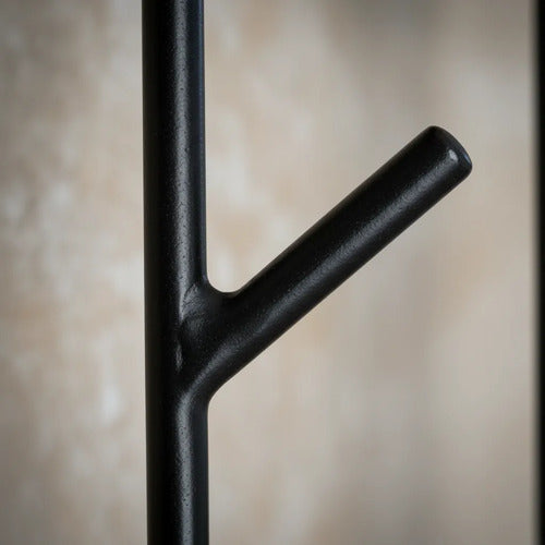 Perchero De Pared Industrial Movible X5 Ganchos