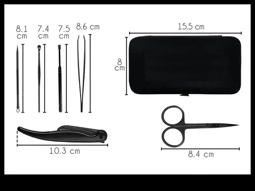 Set Manicura Pedicura Estuche 16 Piezas Corta Uñas Tijera
