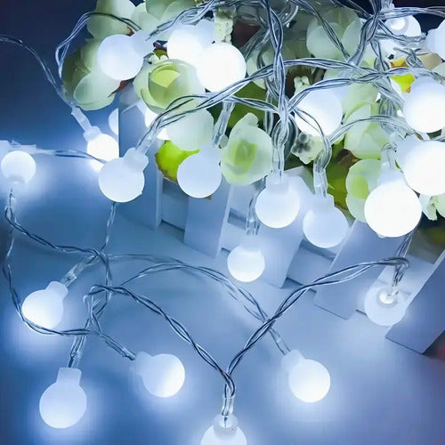 Guirnalda 5mts 28 Bolitas Led Navidad Deco 220v