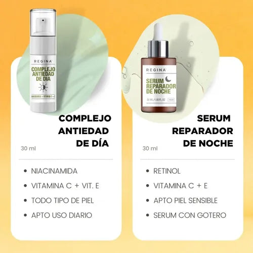 Kit Serums Regina Rutina Tratamiento Día & Noche 60ml