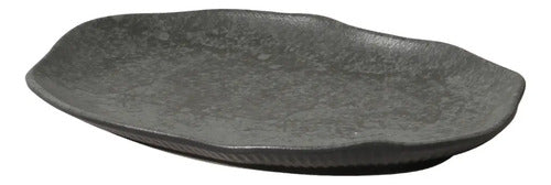 Fuente Irregular X4 Cerámica Gres Gris Piedra 30cm Gris