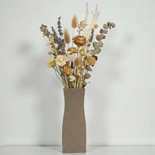 Florero Jarron  Nórdico Espiral Moderno Spyral Deco Bronce Bronce