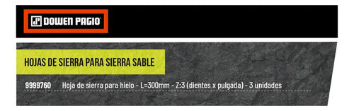Hojas Sierra Sable Dowen Pagio 9999760 X
