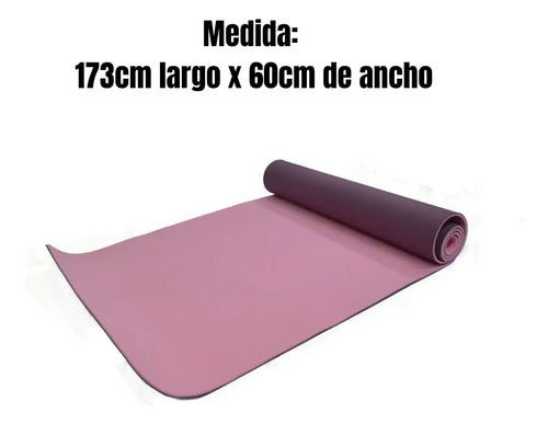 Mat de Yoga y Pilates GMP de TPE Antideslizante con Correa Violeta · 16896 · foto 03