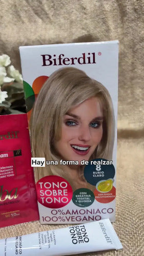Biferdil Tintura Tono Sobre Tono 6 Rubio Oscuro