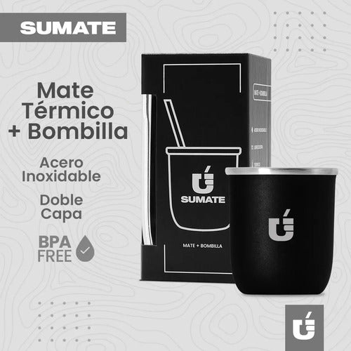 Set Equipo Matero Sumate Termo 500ml Mat
