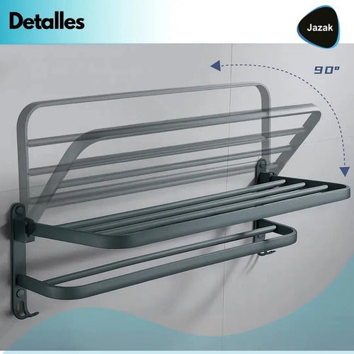 Toallero Doble Organizador Rebatible Baño Barilla Dañada