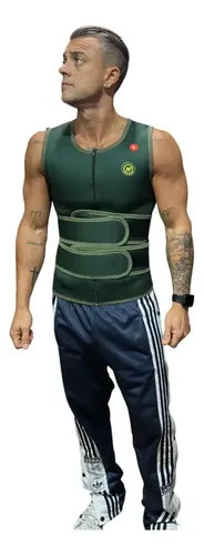 Chaleco Modelador Faja Reductora Postural Hombre Verde Musgo Talle XXL · 18392 · foto 02