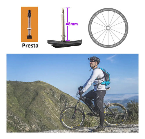 Cámara de Bicicleta Crownking 29x1.95-2.125 Válvula Presta 48mm · 16932 · foto 03