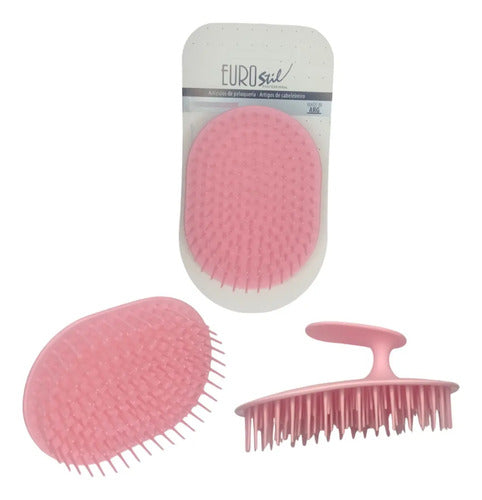 Cepillo Masajeador Cabo Flexible Eurostil 50124 Colores