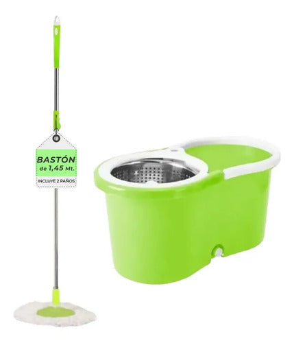 Balde Mopa Centrífugo Samago Sama807 Verde