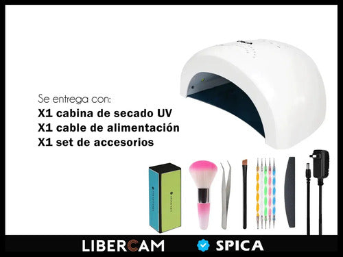 Cabina LED para Uñas de Manos y Pies RCAB-50 Blanco · 17218 · foto 02
