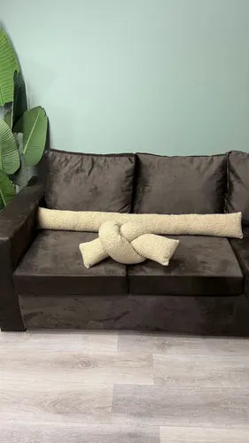 Almohadón Nudo Largo Beige 1u Beige Liso