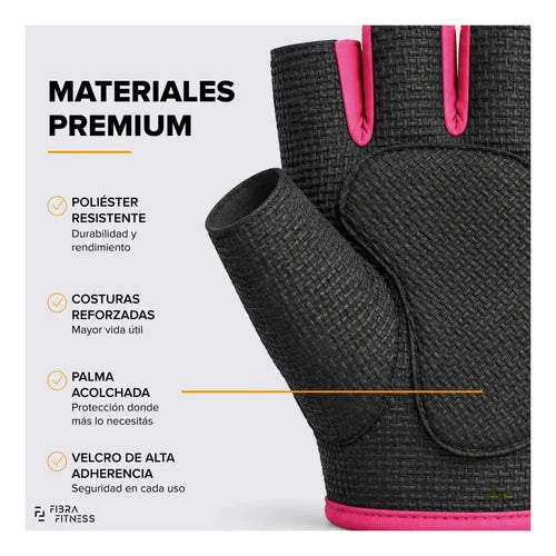 Guantes de Entrenamiento Fibra Fitness para Gimnasio y Crossfit Talle M · 16812 · foto 05