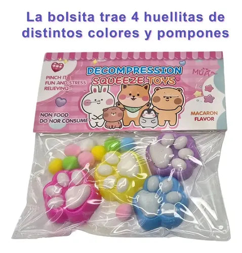 Squishys Huellitas Pequeñas Pegajosas Antiestres 4 Unidades · 16876 · foto 05