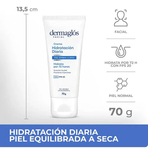 Crema Facial Dermaglós Hidratación de Día FPS 20 70 g · 2075 · foto 12
