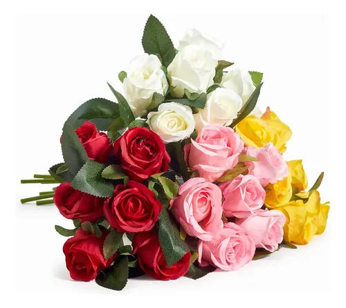 Rosas Artificiales Ramo X6! Rojo