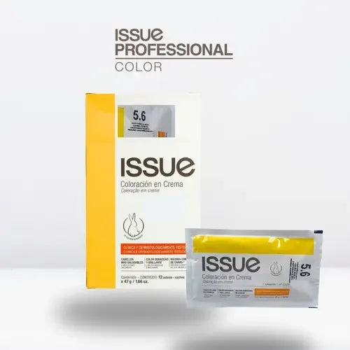 Tinte Capilar En Crema. Issue Baseline. Sachet 47g Tono 5.6 Castaño Claro Caoba Rojizo