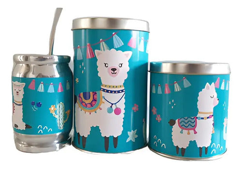 Set Matero Joy Llama Aqua 6p