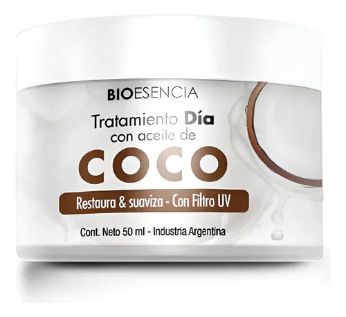 Crema De Dia Bioesencia 50ml Coco Seca Día