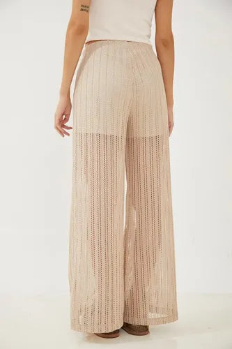 Pantalon Crochet Rimmel Beige M