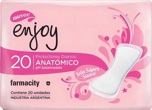 Protectores Diarios Enjoy Anatómico X 20 Un