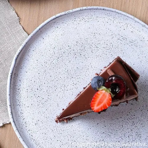 Plato Postre Porto Brasil Cerâmica 1431118601 Blanco Lisa