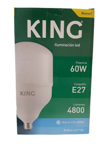 Lámpara Led King Kbl-60 60w E27 Blanco Frío Alta Potencia