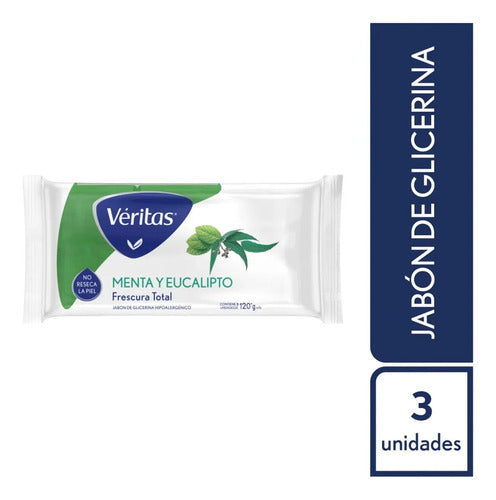 Veritas Jabon Glicerina Menta y Eucalipto x 3 (120 G Cu) · 17917 · foto 02