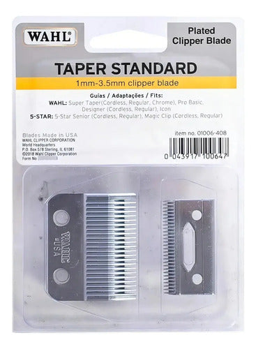 Repuesto de Cuchilla Wahl Taper Standard 1006-408 Plateado · 17119 · foto 01