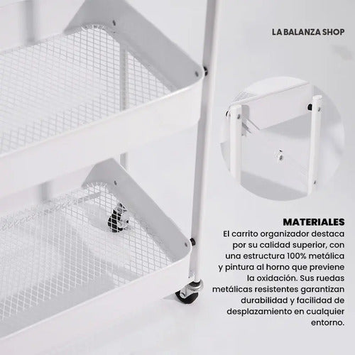 Carro Auxiliar Lbs Plegable Blanco