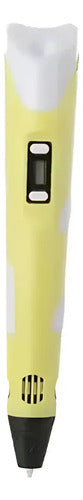 Lápiz 3D PEN-2 Filamentos ABS y PLA Amarillo · 7005 · foto 01