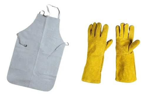 Kit Soldador Guante Delantal Descarne So