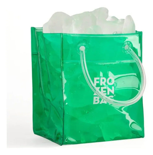Hielera Bolsa Frozen Ice De Frozen Bag 9x9x12 Color Green