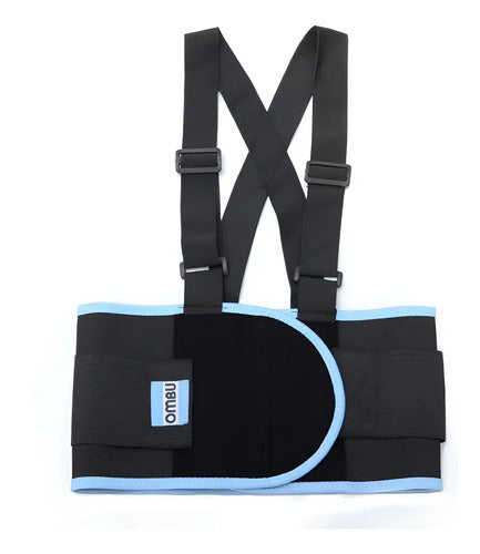 Faja Lumbar De Trabajo Reforzada Regulable Ombu Talle Xl