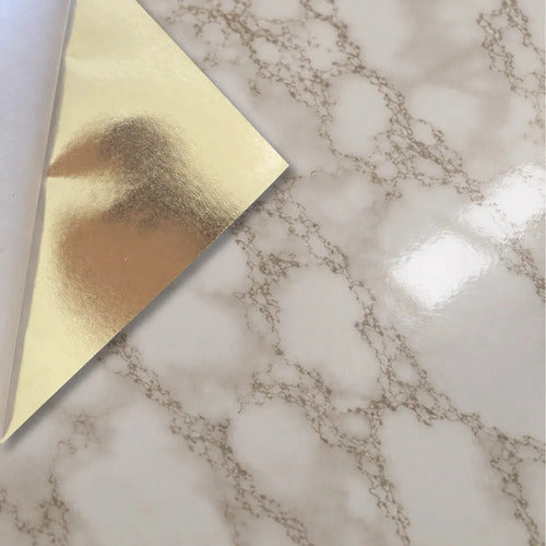 Vinilo Autoadhesivo Papel Contact Revestimiento Calacatta Rollo 1.2m2 Holzboden