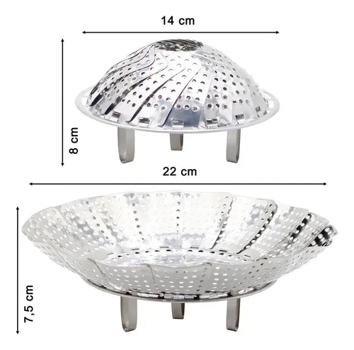 Vaporera Plegable Patagonia Home 19 Cm Acero Inoxidable Vege