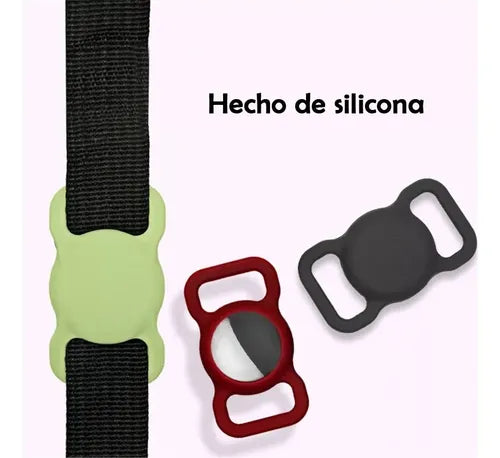 Soporte Para Airtag Para Collar De Perros Y Gatos Protector Color Rojo