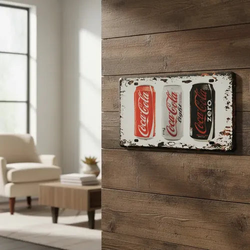 Chapa Patente Decorativa Vintage Cartel 30x15 Coca Cola
