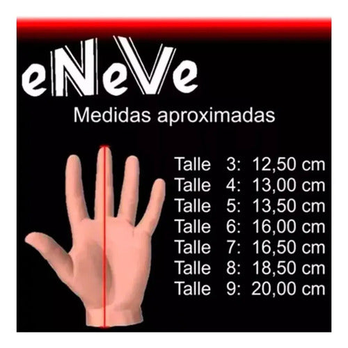 Guantes Arquero Eneve Ranger Junior Variedad Talles Colores