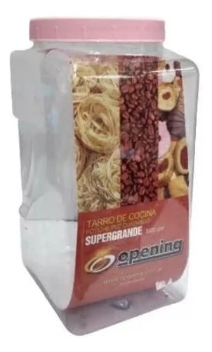 Frascos Potiche Opening 3600cc Transp 3p Tapas Variedad