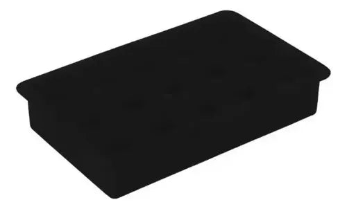Cubetera Silicona Hielo Cuadrado Molde A Negro