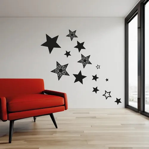 Cuadro Madera Calado Moderno Mandala Estrellas Cielo Imback